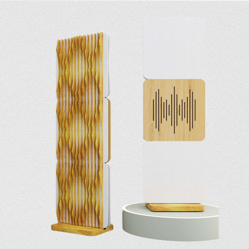 hybrd acoustic floor screen