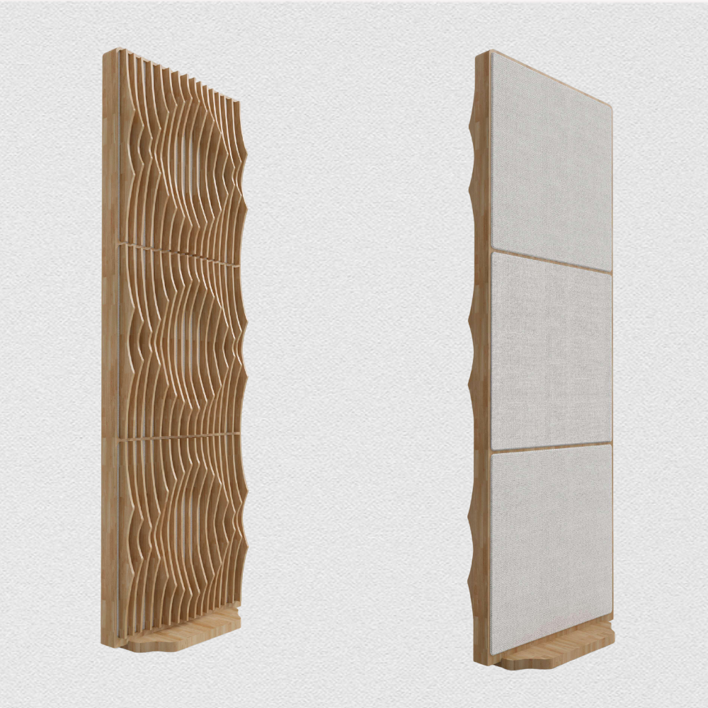 hybrid acoustic floor screen panel